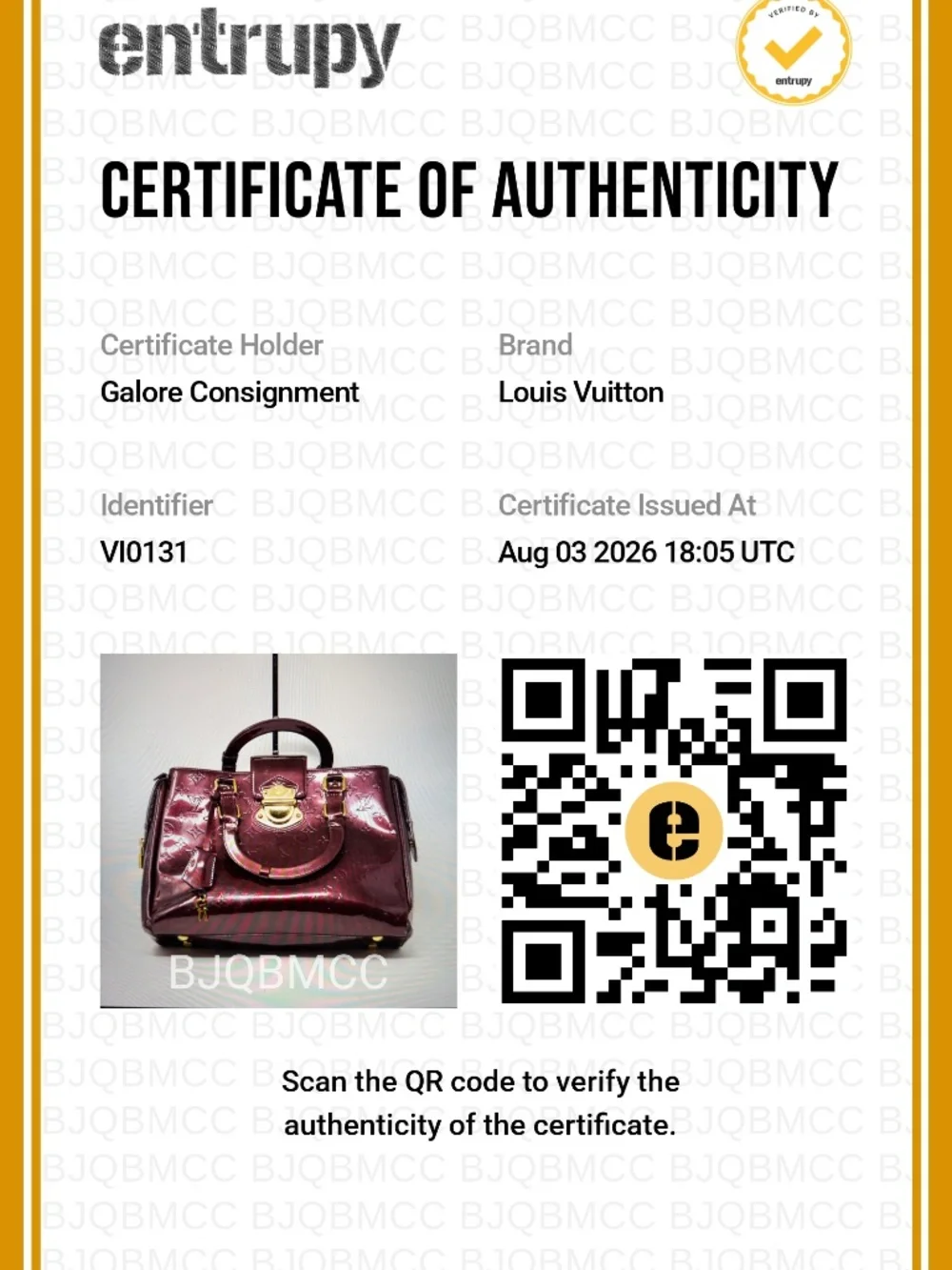 Louis Vuitton Melrose Avenue Vernis Patent Leather Amarante Purple Satchel Purse